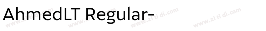 AhmedLT Regular字体转换